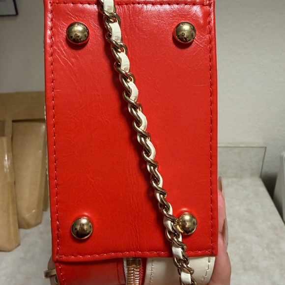 Chanel Vanity Matelasse Leather 2way Bag White Red - Picture 3 of 9